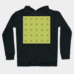 Water Droplets on a Green Leaf Kaleidoscope pattern 10 Hoodie